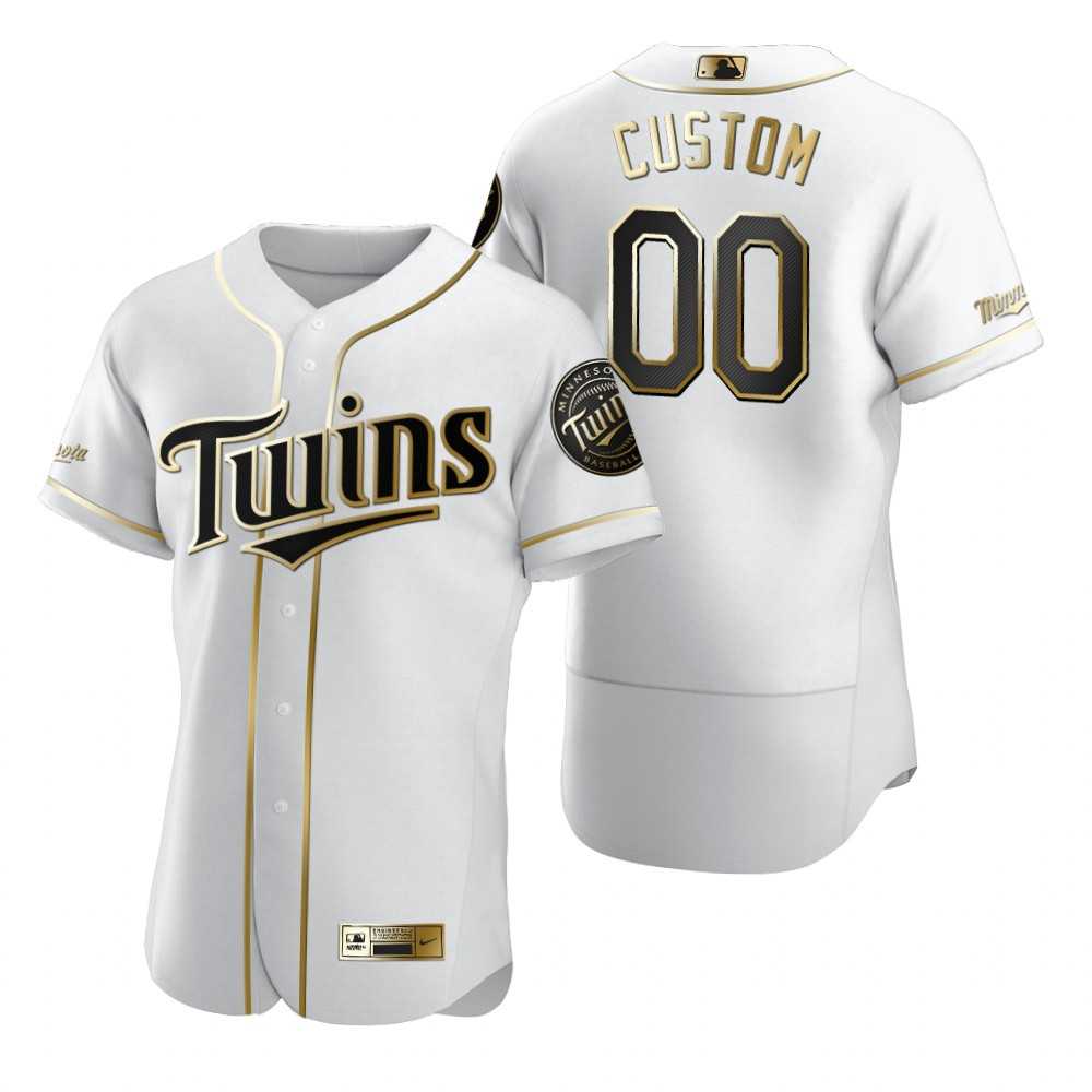 Minnesota Twins Customized Nike White Stitched MLB Flex Base Golden Edition Jersey,We sell and wholesale Minnesota Twins Customized Nike White Stitched MLB Flex Base Golden Edition Jersey on line form chian!